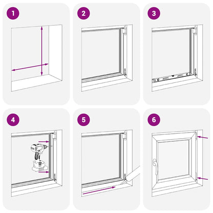 Kellerfenster RISOR 60x60 cm Dreh Kipp DIN Links Weiß