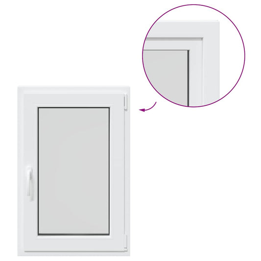 Kellerfenster RISOR 60x80 cm Dreh Kipp DIN Rechts Weiß