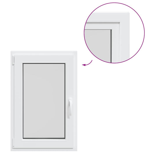 Kellerfenster RISOR 60x80 cm Dreh Kipp DIN Links Weiß