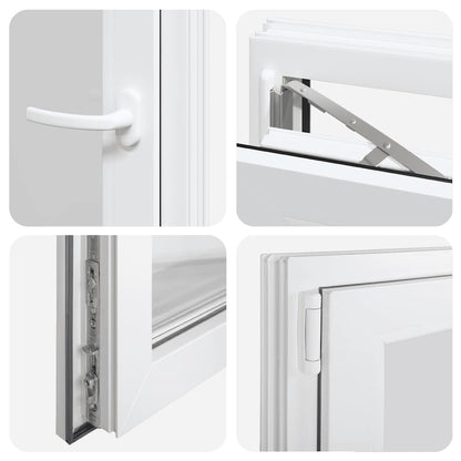 Kellerfenster RISOR 60x80 cm Dreh Kipp DIN Links Weiß