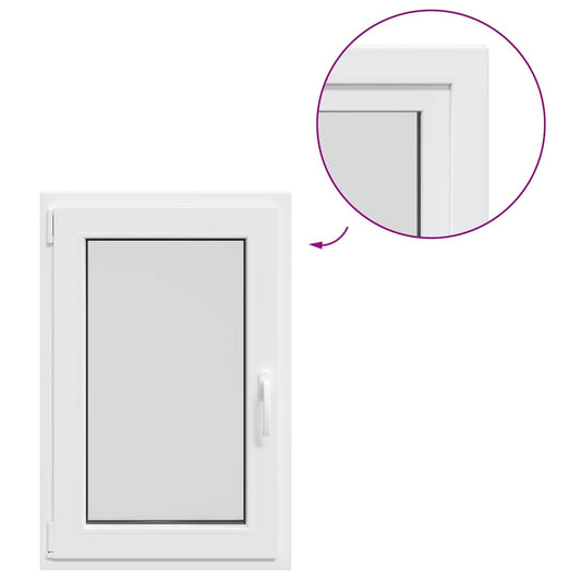 Kellerfenster RISOR 60x90 cm Dreh Kipp DIN Links Weiß