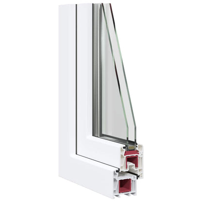 Kellerfenster RISOR 60x90 cm Dreh Kipp DIN Links Weiß