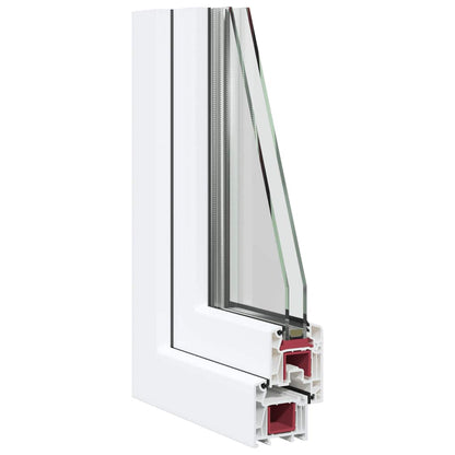 Kellerfenster "RISOR" 80x50 cm Drehkipp DIN Rechts Weiß