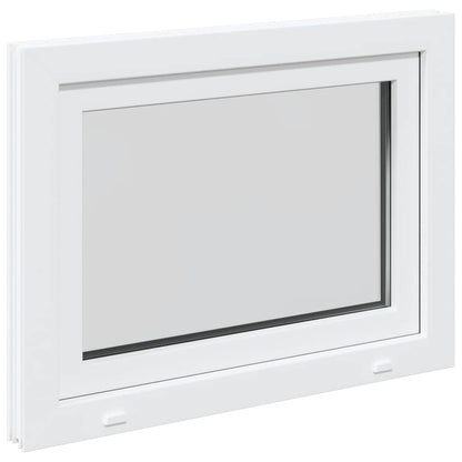 Kellerfenster "RISOR" 80x50 cm Drehkipp DIN Links Weiß