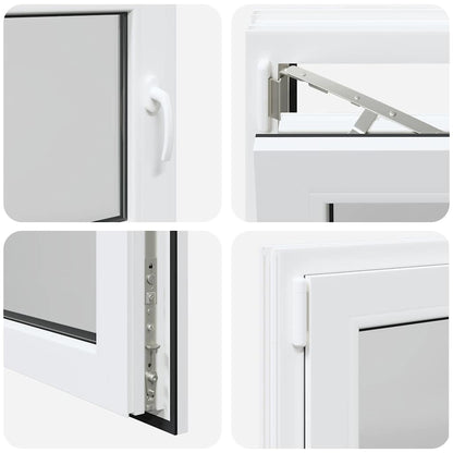 Kellerfenster "RISOR" 80x50 cm Drehkipp DIN Links Weiß