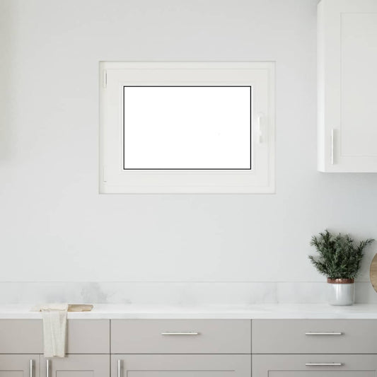 Kellerfenster "RISOR" 80x50 cm Drehkipp DIN Links Weiß