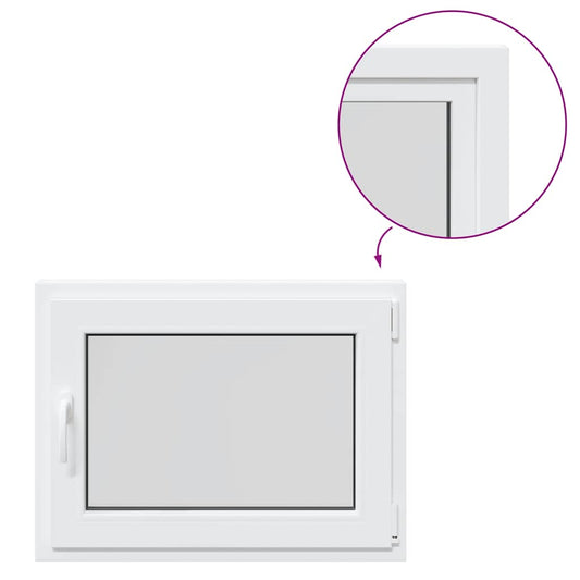 Kellerfenster "RISOR" 80x70 cm Drehkipp DIN Rechts Weiß