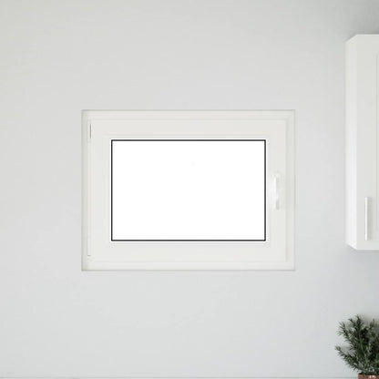 Kellerfenster "RISOR" 80x70 cm Drehkipp DIN Links Weiß