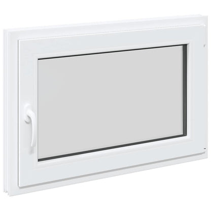 Kellerfenster "RISOR" 90x50 cm Drehkipp DIN Rechts Weiß