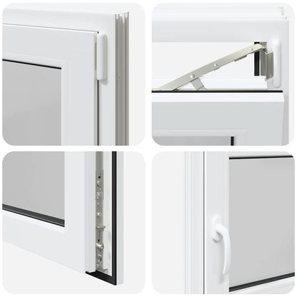 Kellerfenster "RISOR" 90x50 cm Drehkipp DIN Rechts Weiß