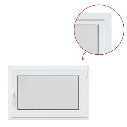 Kellerfenster "RISOR" 90x70 cm Drehkipp DIN Rechts Weiß