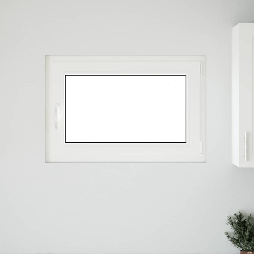 Kellerfenster "RISOR" 90x70 cm Drehkipp DIN Rechts Weiß