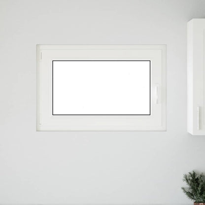 Kellerfenster "RISOR" 90x70 cm Drehkipp DIN Links Weiß