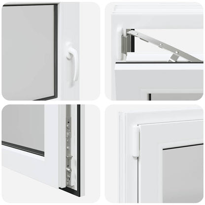 Kellerfenster "RISOR" 90x70 cm Drehkipp DIN Links Weiß