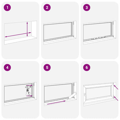 Kellerfenster "RISOR" 90x70 cm Drehkipp DIN Links Weiß