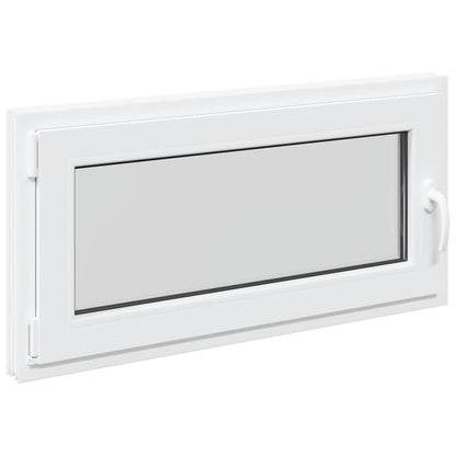 Kellerfenster "RISOR" 100x50 cm Drehkipp DIN Links Weiß