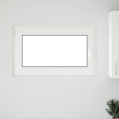Kellerfenster RISOR 100x60 cm Dreh Kipp DIN Links Weiß