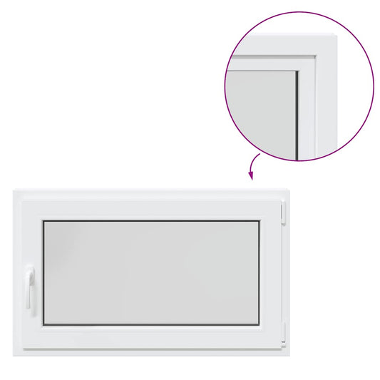 Kellerfenster "RISOR" 100x70 cm Drehkipp DIN Rechts Weiß
