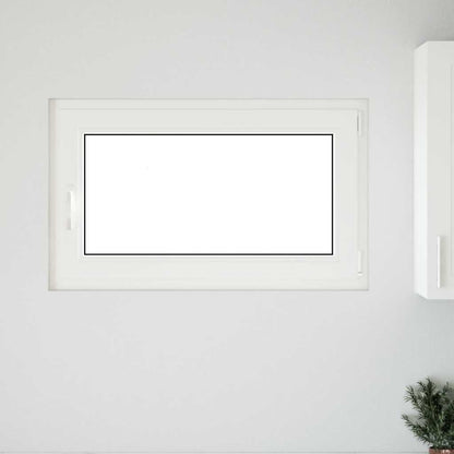 Kellerfenster "RISOR" 100x70 cm Drehkipp DIN Rechts Weiß