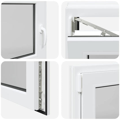 Kellerfenster "RISOR" 100x70 cm Drehkipp DIN Links Weiß