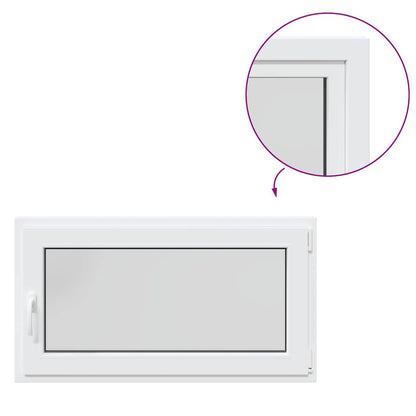 Kellerfenster RISOR 110x60 cm Dreh Kipp DIN Rechts Weiß