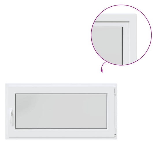 Kellerfenster RISOR 120x60 cm Dreh Kipp DIN Rechts Weiß