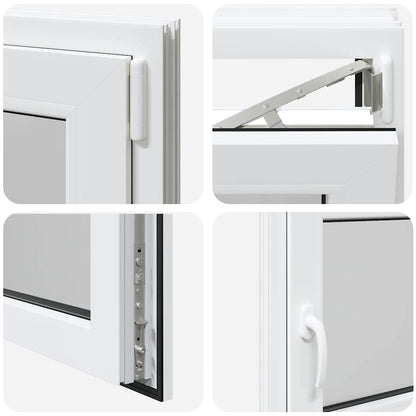 Kellerfenster RISOR 120x60 cm Dreh Kipp DIN Rechts Weiß