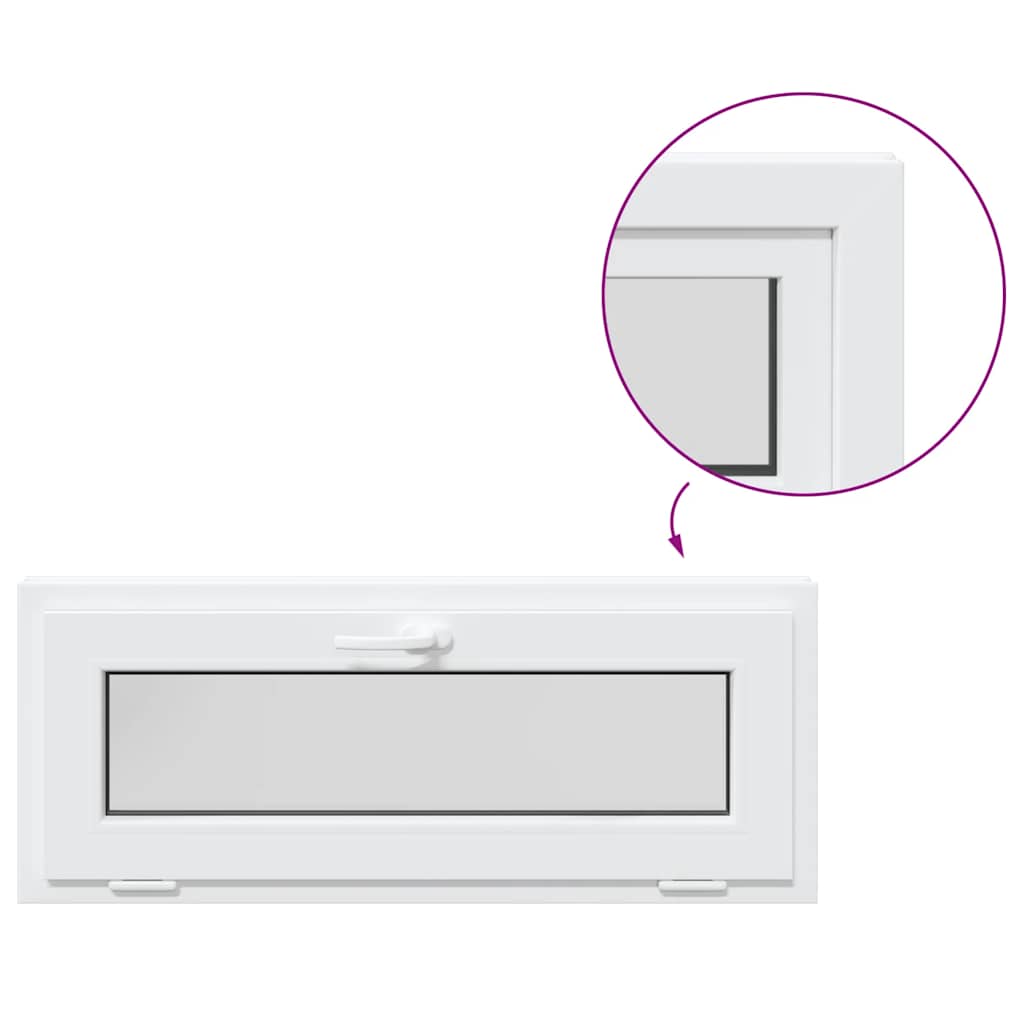 Kellerfenster RISOR 110x40 cm Kipp 2-fach Verglasung Weiß