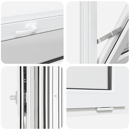 Kellerfenster RISOR 110x40 cm Kipp 2-fach Verglasung Weiß