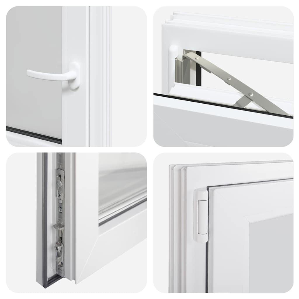 Kellerfenster "RISOR" 50x50 cm Drehkipp DIN Links Weiß