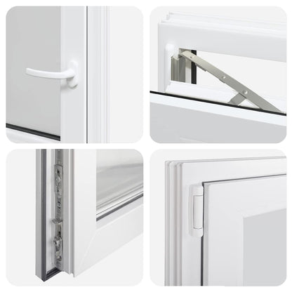 Kellerfenster "RISOR" 50x50 cm Drehkipp DIN Links Weiß