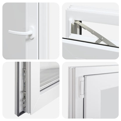 Kellerfenster "RISOR" 50x75 cm Drehkipp DIN Links Weiß