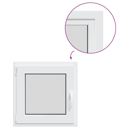 Kellerfenster RISOR 60x60 cm Dreh Kipp DIN Links Weiß