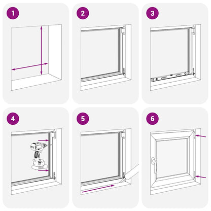 Kellerfenster RISOR 60x60 cm Dreh Kipp DIN Links Weiß