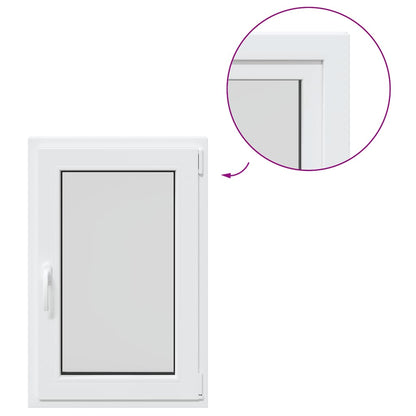 Kellerfenster RISOR 60x80 cm Dreh Kipp DIN Rechts Weiß