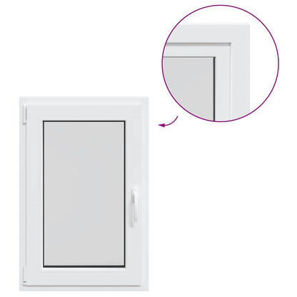 Kellerfenster RISOR 60x80 cm Dreh Kipp DIN Links Weiß