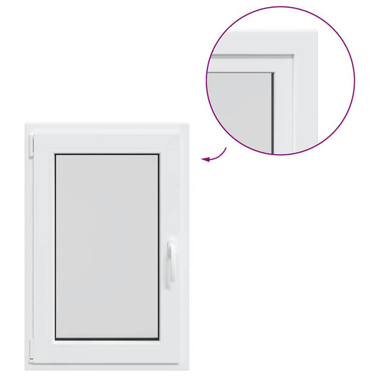 Kellerfenster RISOR 60x80 cm Dreh Kipp DIN Links Weiß