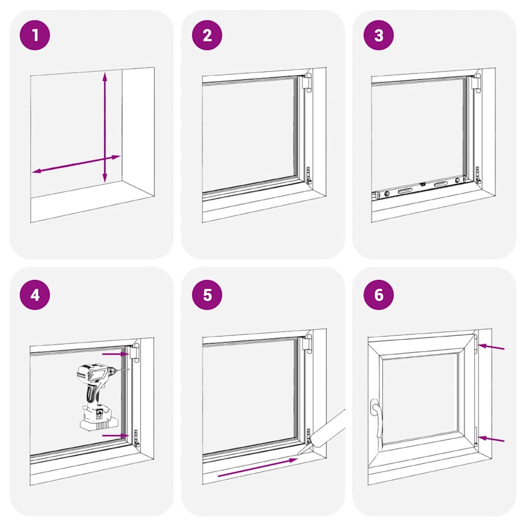 Kellerfenster RISOR 60x90 cm Dreh Kipp DIN Rechts Weiß