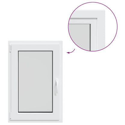 Kellerfenster RISOR 60x90 cm Dreh Kipp DIN Links Weiß