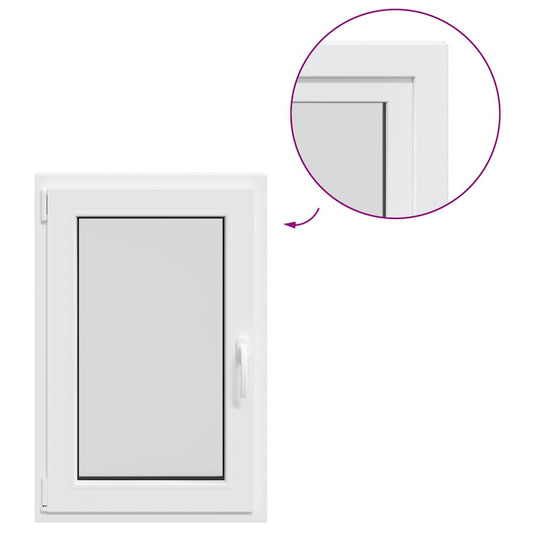 Kellerfenster RISOR 60x90 cm Dreh Kipp DIN Links Weiß