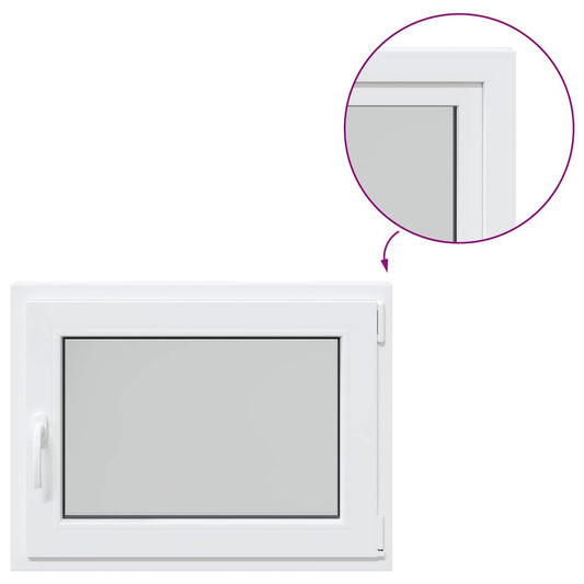 Kellerfenster "RISOR" 80x50 cm Drehkipp DIN Rechts Weiß