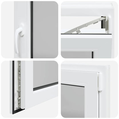 Kellerfenster "RISOR" 80x50 cm Drehkipp DIN Rechts Weiß