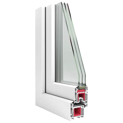 Kellerfenster "RISOR" 80x50 cm Drehkipp DIN Rechts Weiß