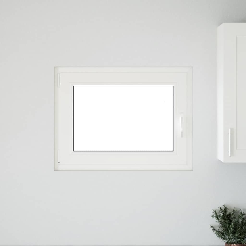 Kellerfenster "RISOR" 80x60 cm Drehkipp DIN Links Weiß