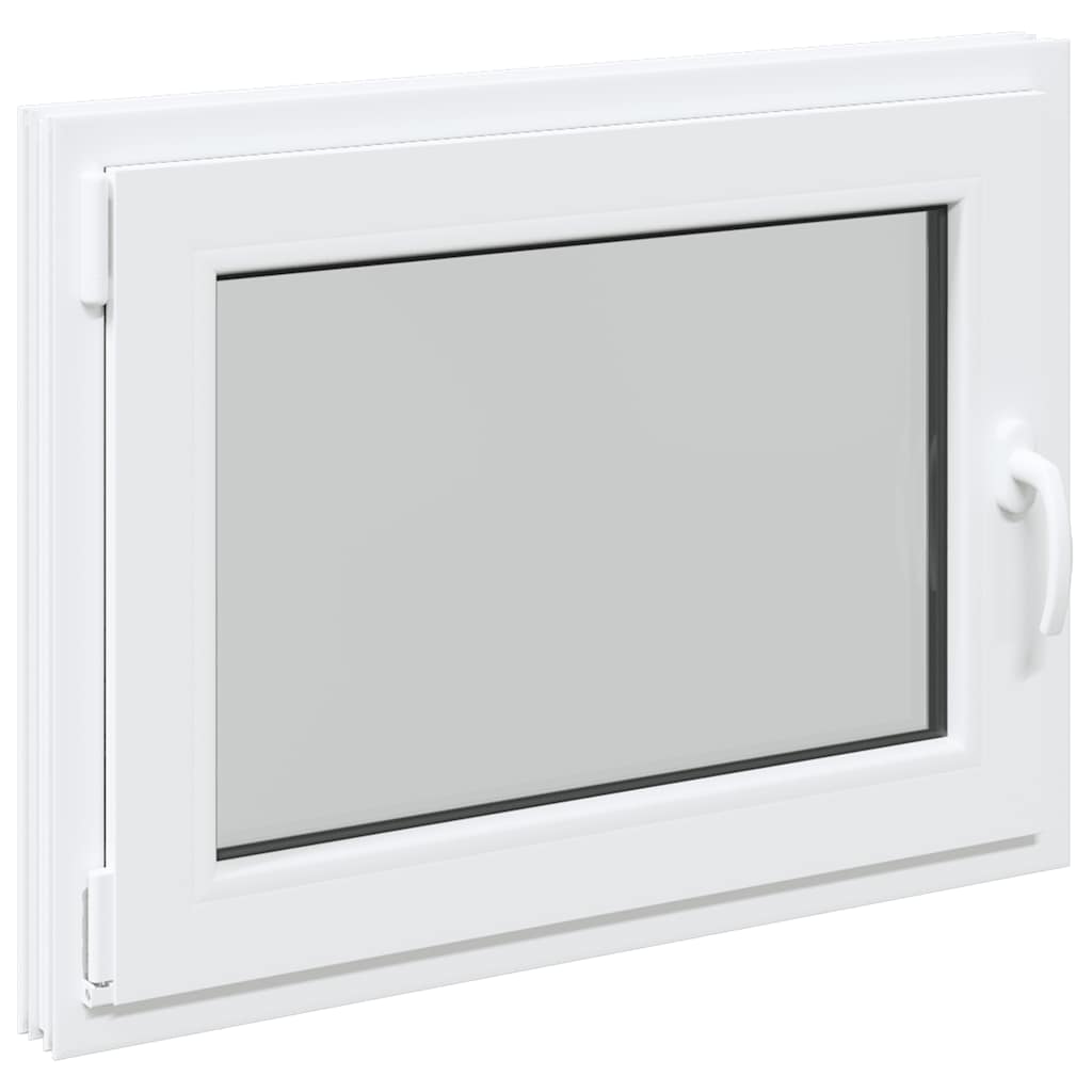 Kellerfenster "RISOR" 80x60 cm Drehkipp DIN Links Weiß