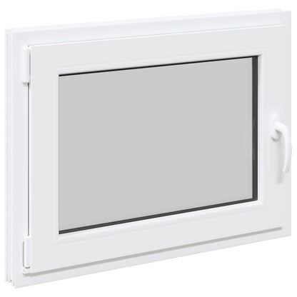 Kellerfenster "RISOR" 80x60 cm Drehkipp DIN Links Weiß