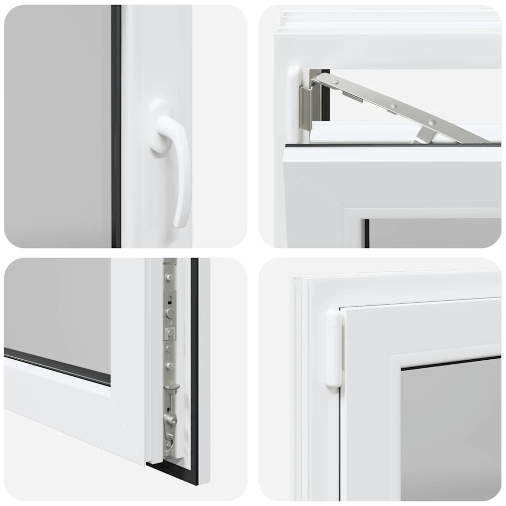Kellerfenster "RISOR" 80x60 cm Drehkipp DIN Links Weiß