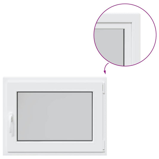 Kellerfenster "RISOR" 80x70 cm Drehkipp DIN Rechts Weiß