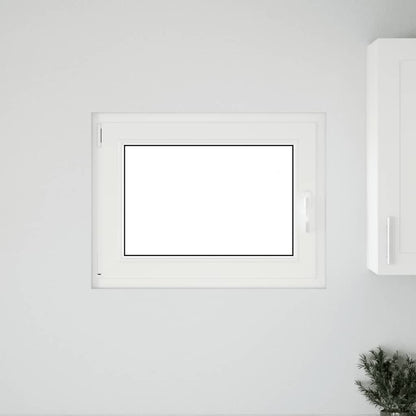 Kellerfenster "RISOR" 80x70 cm Drehkipp DIN Links Weiß