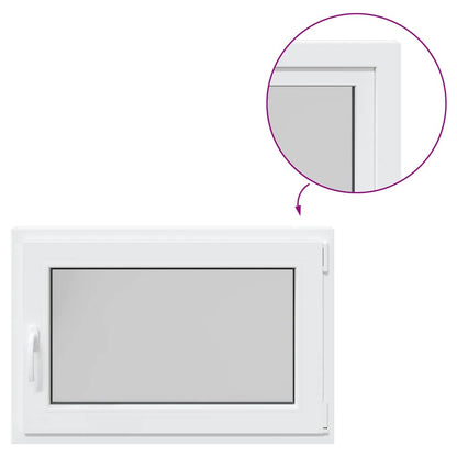 Kellerfenster "RISOR" 90x50 cm Drehkipp DIN Rechts Weiß